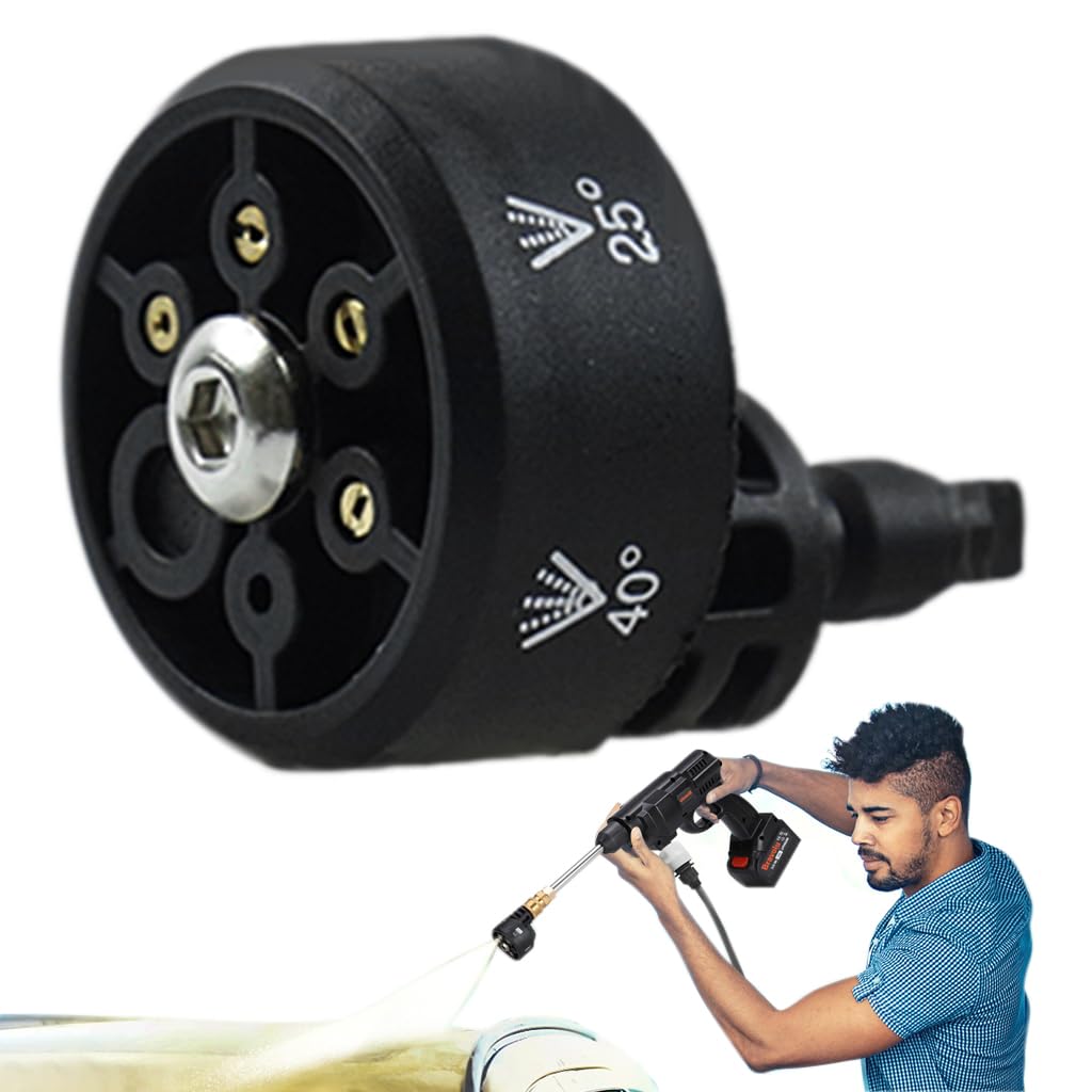 HASTHIP Car Washer Nozzle - Rotationally Adjustable Washer Nozzle - 6 Modes Multifunctional - ABS Material High-Pressure Car Washer Machine - Universal Car Washer Nozzle for Cleaners HASTHIP Car Washer Nozzle - Rotationally Adjustable Washer Nozzle - 6 Modes Multifunctional - ABS Material High-Pressure Car Washer Machine - Universal Car Washer Nozzle for Cleaners